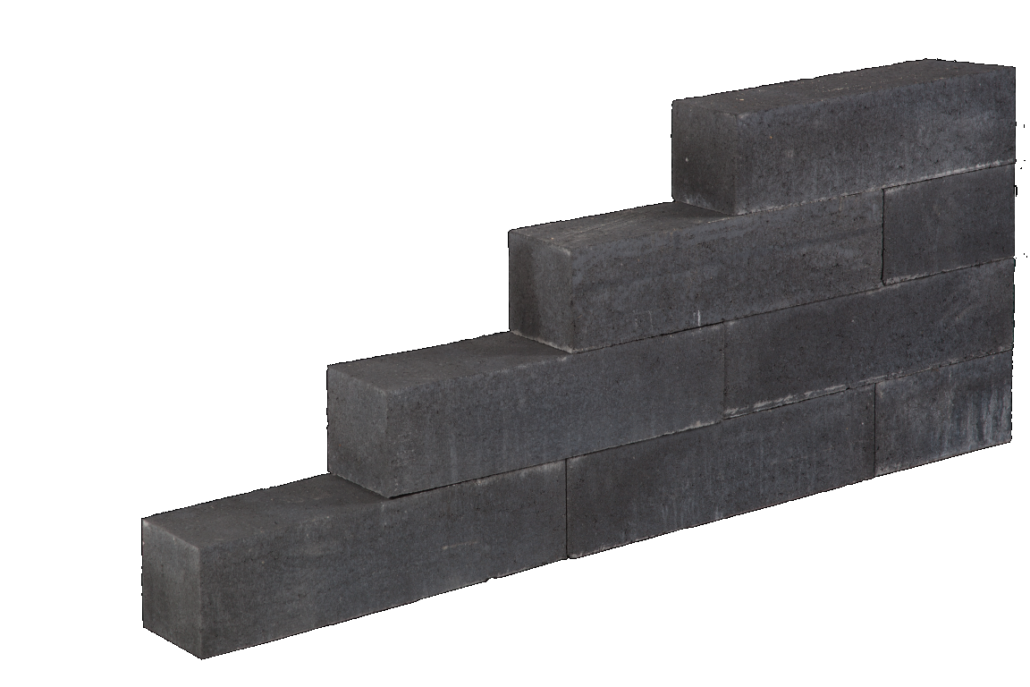 Sierbestrating-limburg-tuinvariant-Linea Block Black 15x15x60 cm
