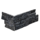 Sierbestrating-limburg-tuinvariant-Stone Panels Black Quarzite Corner piece (40+20)x15x1,5-2,5 cm