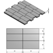 Sierbestrating-limburg-tuinvariant-Multiformaat Rockstone Mega-Linea xxl 2/2 Slate Grey Intense